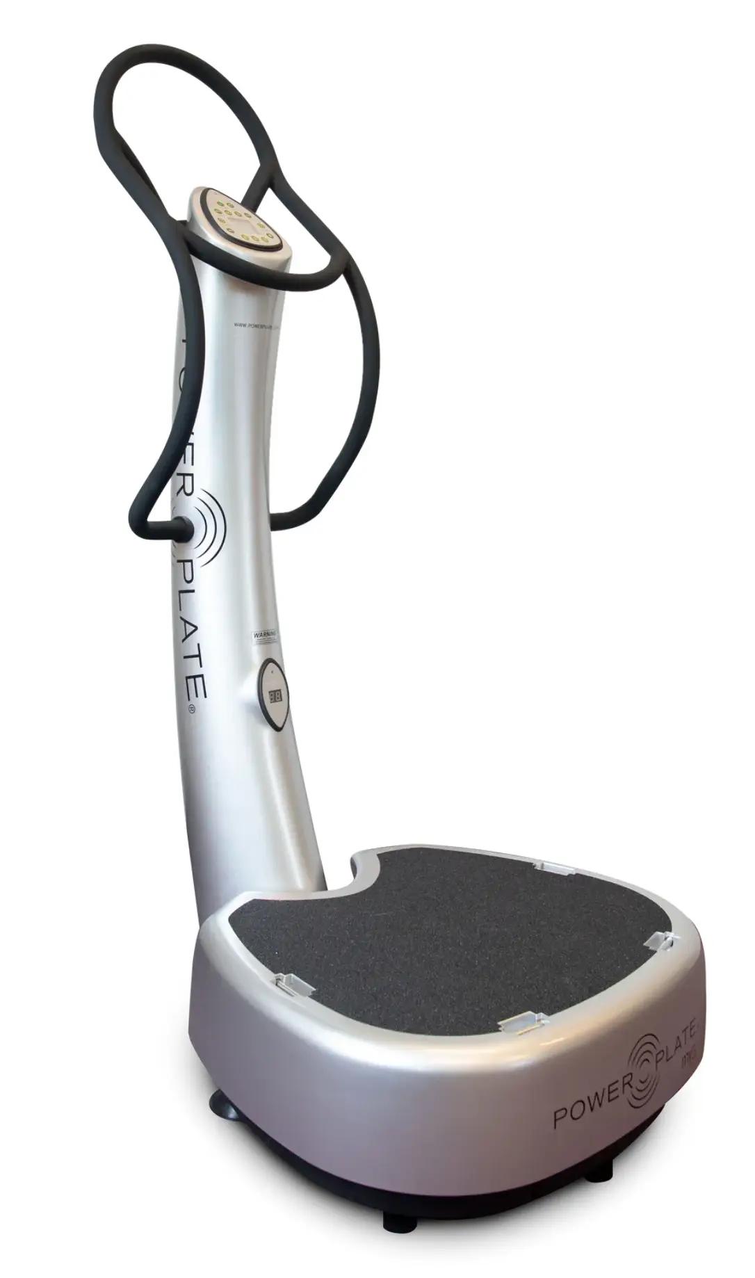 Power_Plate_5_LoveLotusLife Image of the Power Plate at a 30 degree angle standing upright